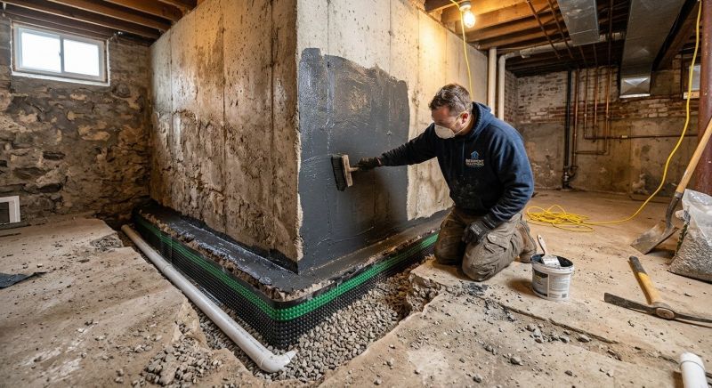 Basement Walls Waterproofing in Fredericksburg, VA