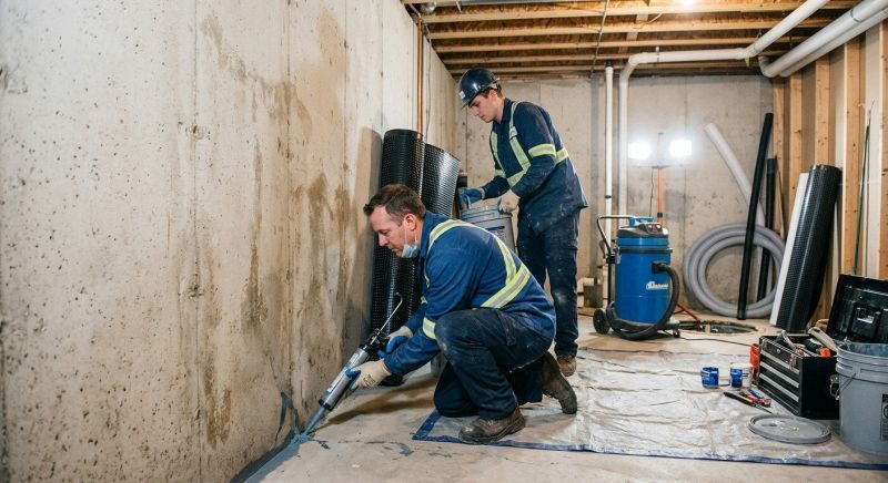 Leaking Basement Repair in Fredericksburg, VA